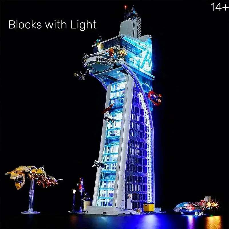 Avengers Tower Building Blocks Set With Lights And Figures - ToylandEU