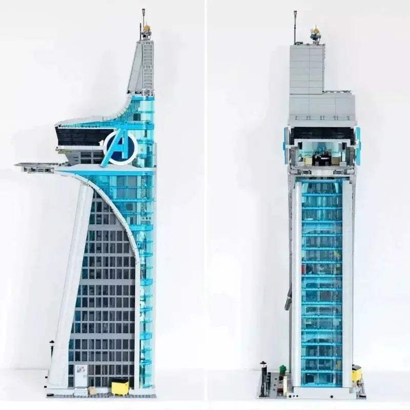 Avengers Tower Building Blocks Set With Lights And Figures - ToylandEU