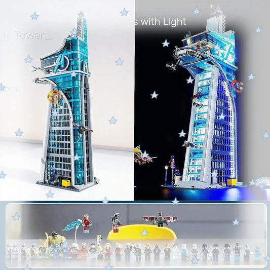  Avengers Tower Building Blocks With Lights And Figures -  ToylandEU™