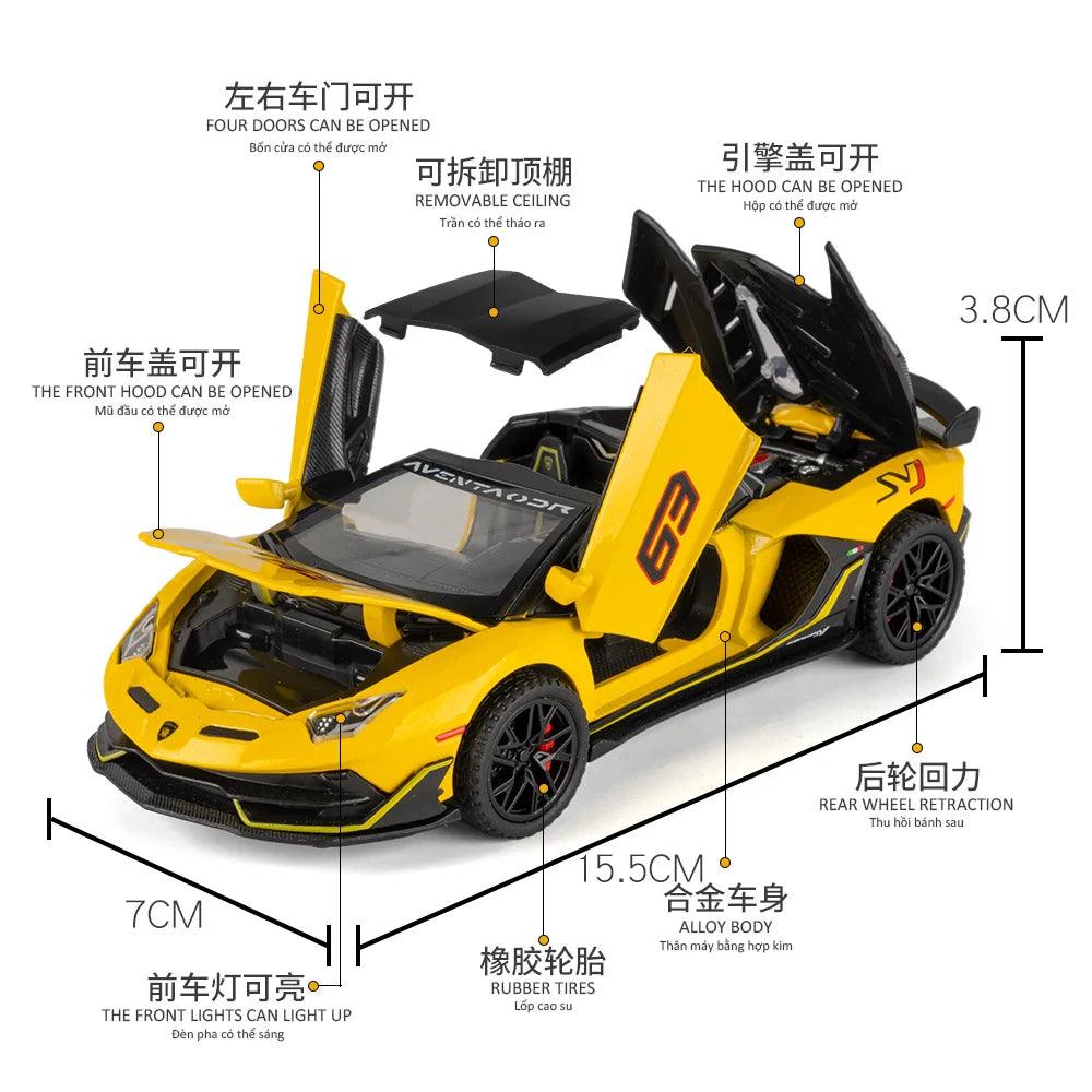 Aventador SVJ 63 Diecast Model | 1:32 Scale | Toylandeu™