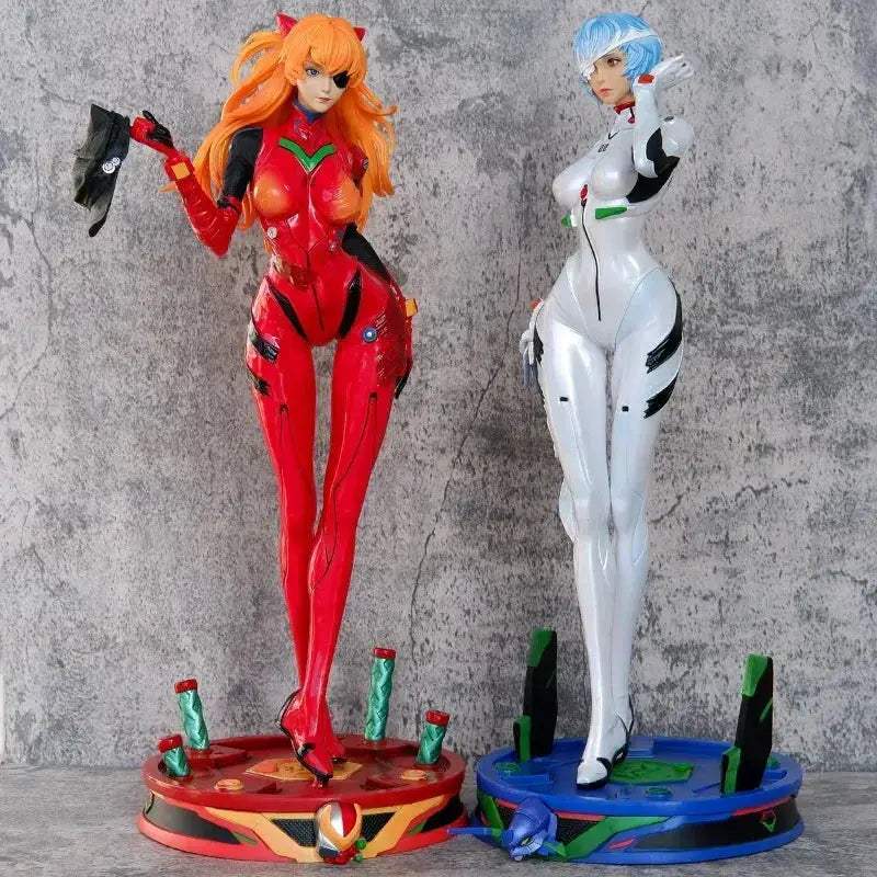 Evangelion Ayanami Rei And Asuka Action Figures Premium PVC - ToylandEU