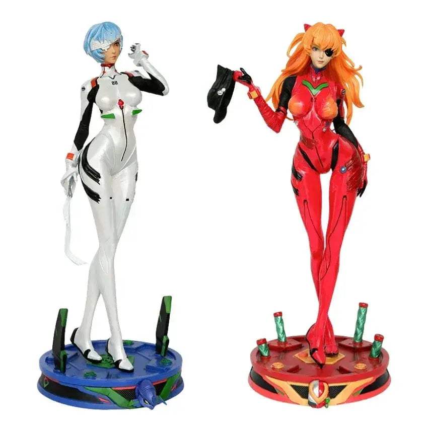 Evangelion Ayanami Rei And Asuka Action Figures Premium PVC - ToylandEU