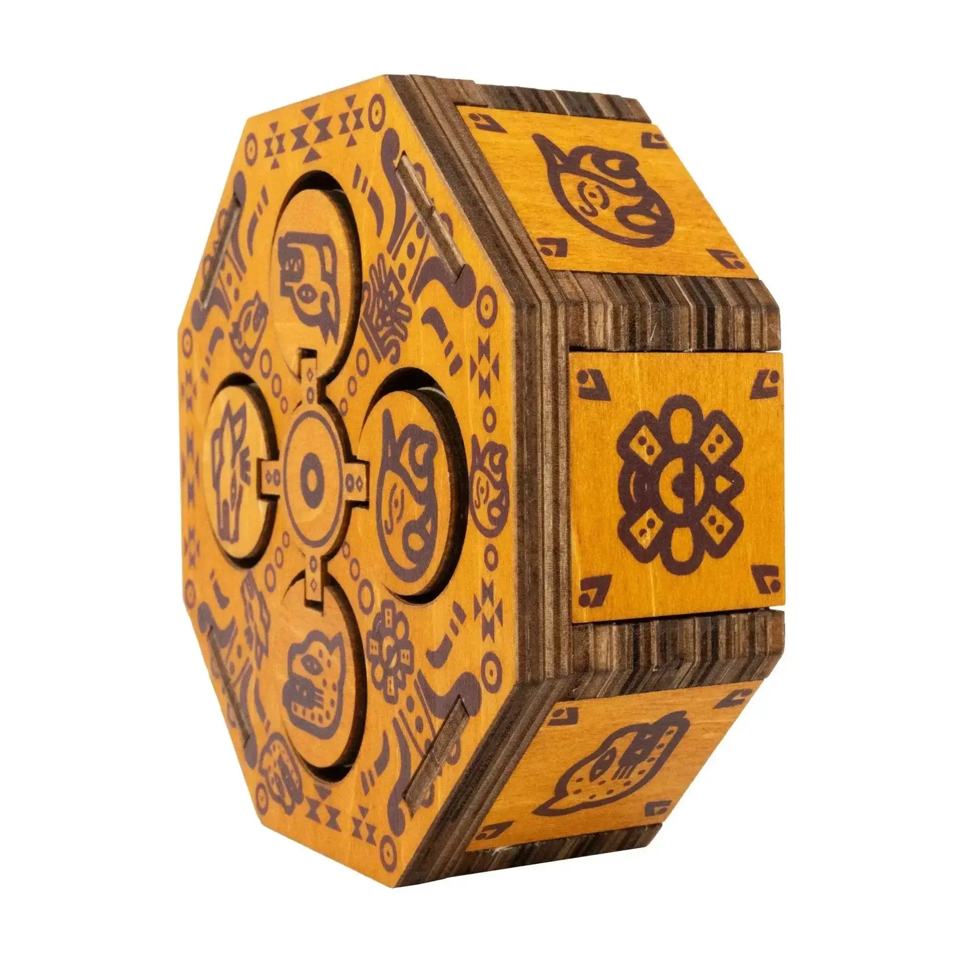 Wooden Puzzle Box With Hidden Compartment Brainteaser - ToylandEU