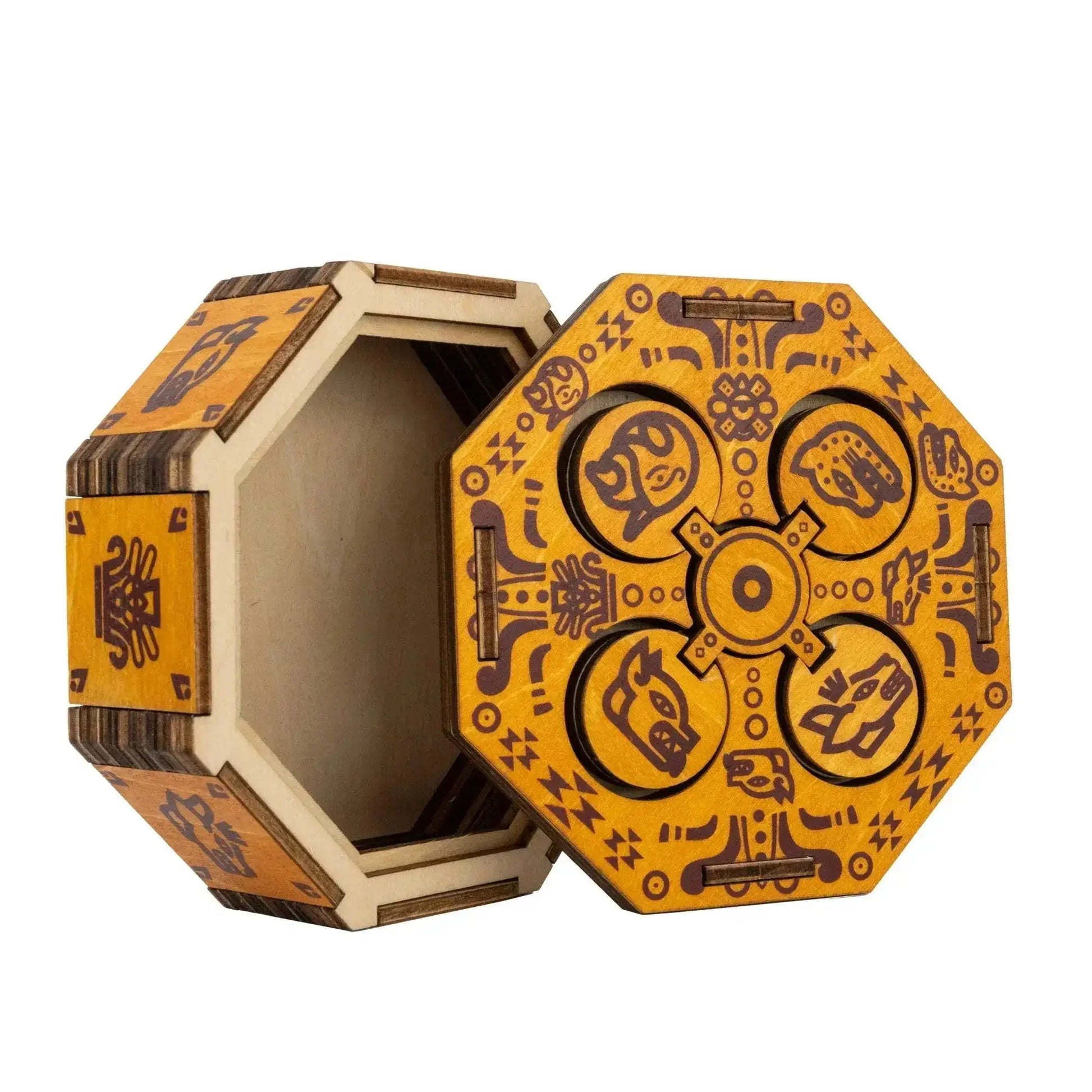 Wooden Puzzle Box With Hidden Compartment Brainteaser - ToylandEU