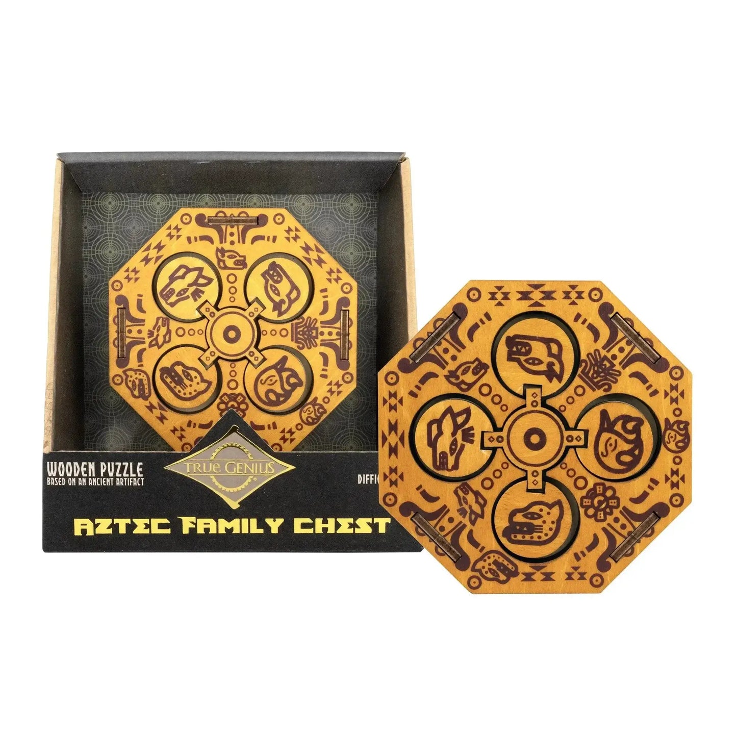 Wooden Puzzle Box With Hidden Compartment Brainteaser - ToylandEU