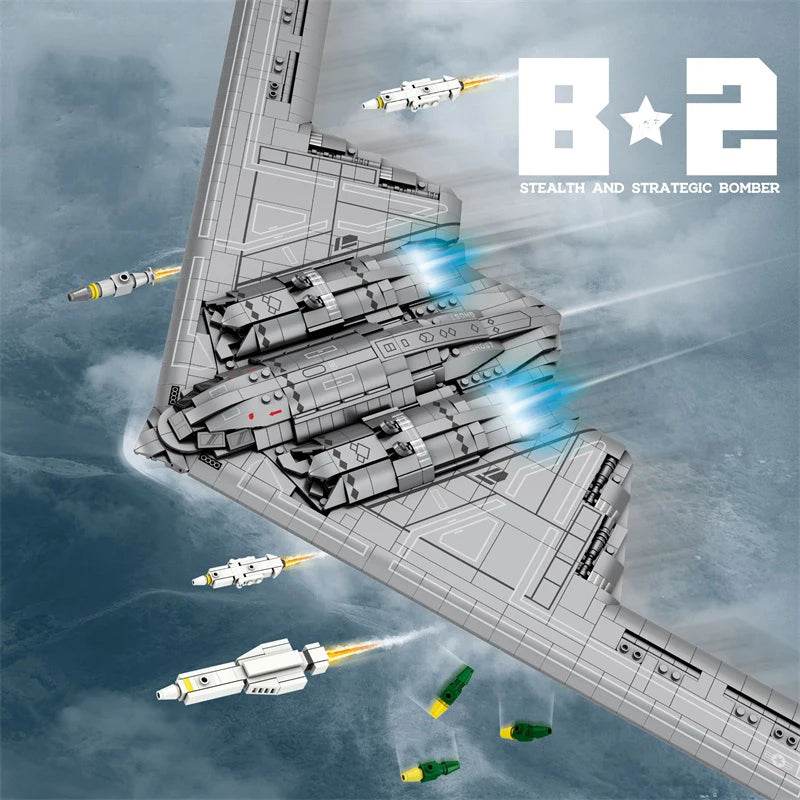 B-2 Ghost Strategic Bomber Building Blocks DIY Toys Collection - ToylandEU