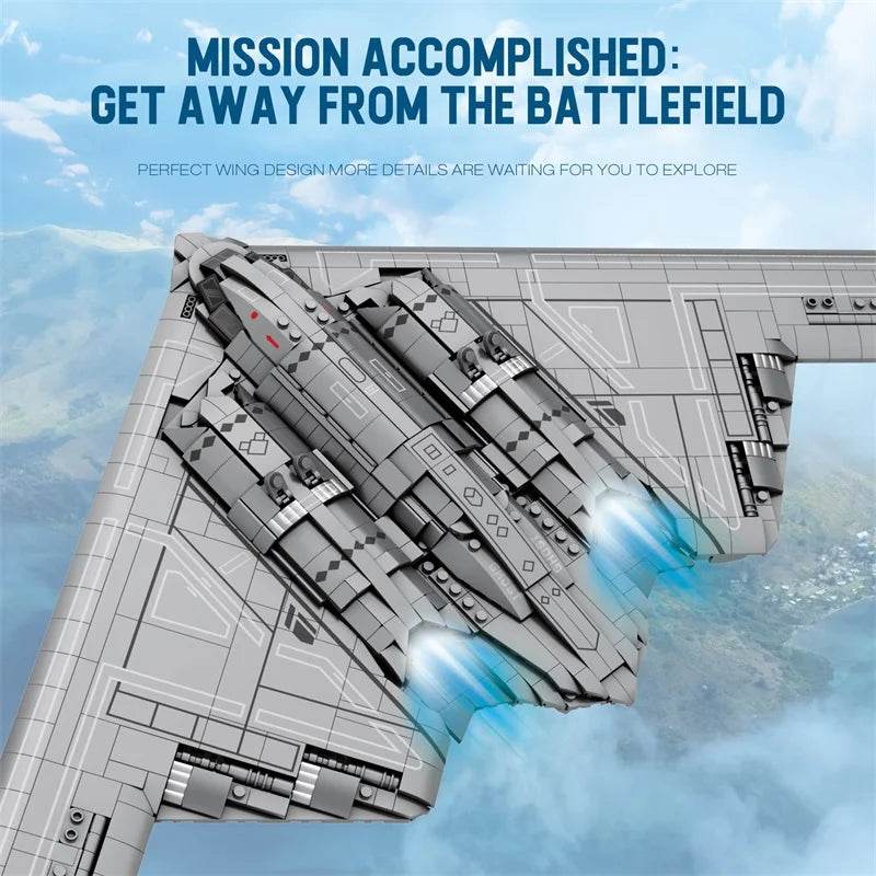 B-2 Ghost Strategic Bomber Building Blocks DIY Toys Collection - ToylandEU