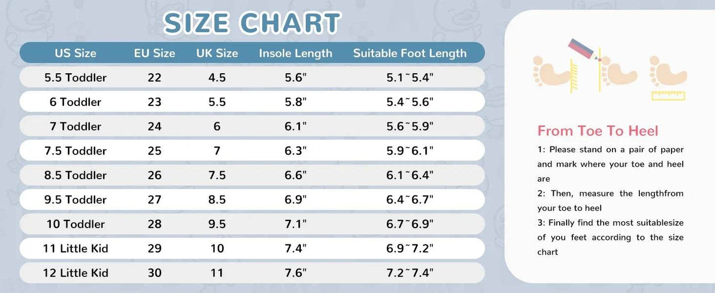 B.Duck Kids Lightweight Slip-On Sneakers for Boys and Girls - Animal Print Walking Shoes - ToylandEU