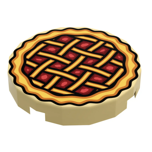 LEGO Tile 2x2 Apple Pie Print For Minifigs, Custom Printed Tile, Durable Printing - ToylandEU