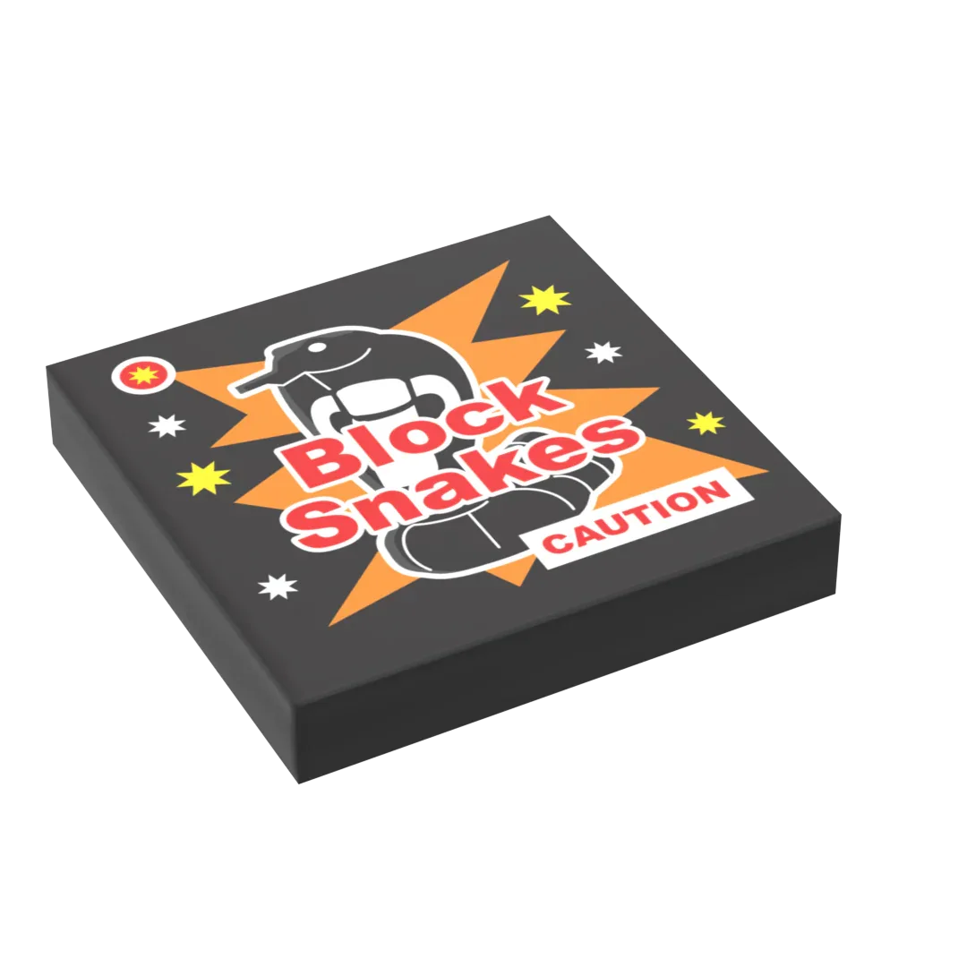 LEGO Figure Fireworks Tile 2x2 Custom Printed For Fourth Of July Celebration ABS Plastic - ToylandEU