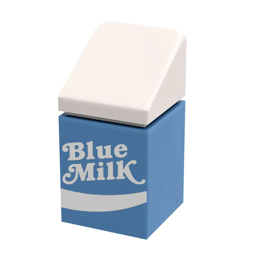 B3 Customs® Blue Milk Carton made from LEGO parts - ToylandEU