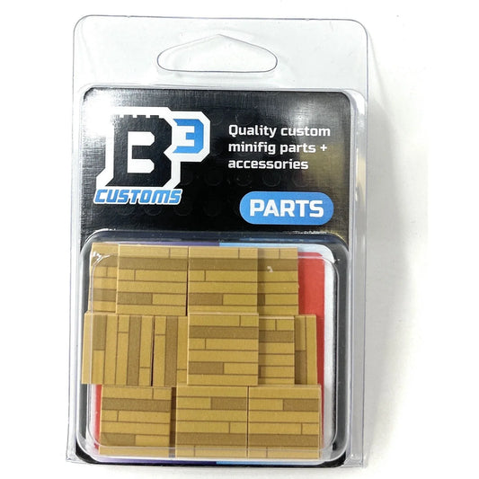 Light Hardwood 2x2 LEGO Tile Pack For Custom MOCs Premium - ToylandEU