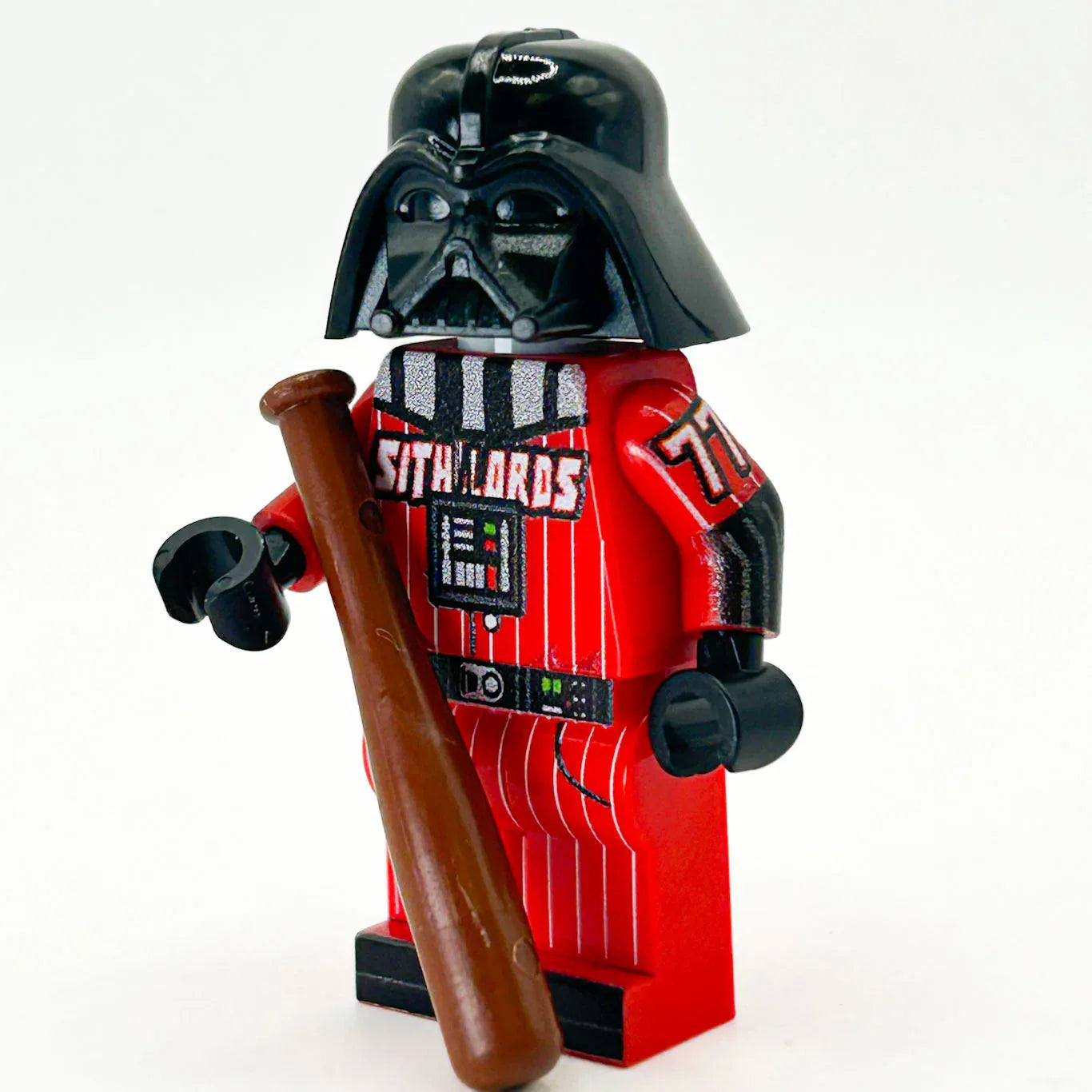 B3 Customs® May 4th Exclusive Baseball Darth Vader Minifig made using LEGO parts - ToylandEU