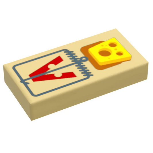 B3 Customs® Mouse Trap w/ Cheese (1x2 Tile) - ToylandEU