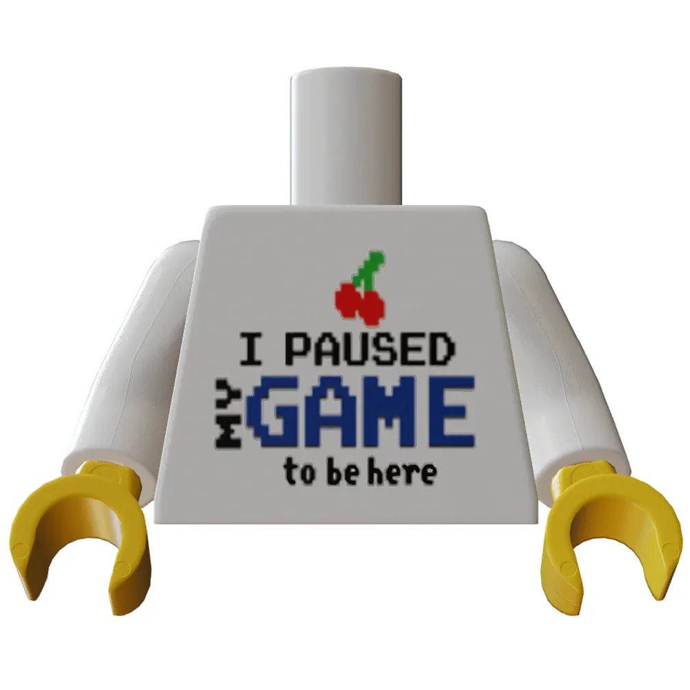 I Paused My Game Figure Torso Custom Print Edition - ToylandEU