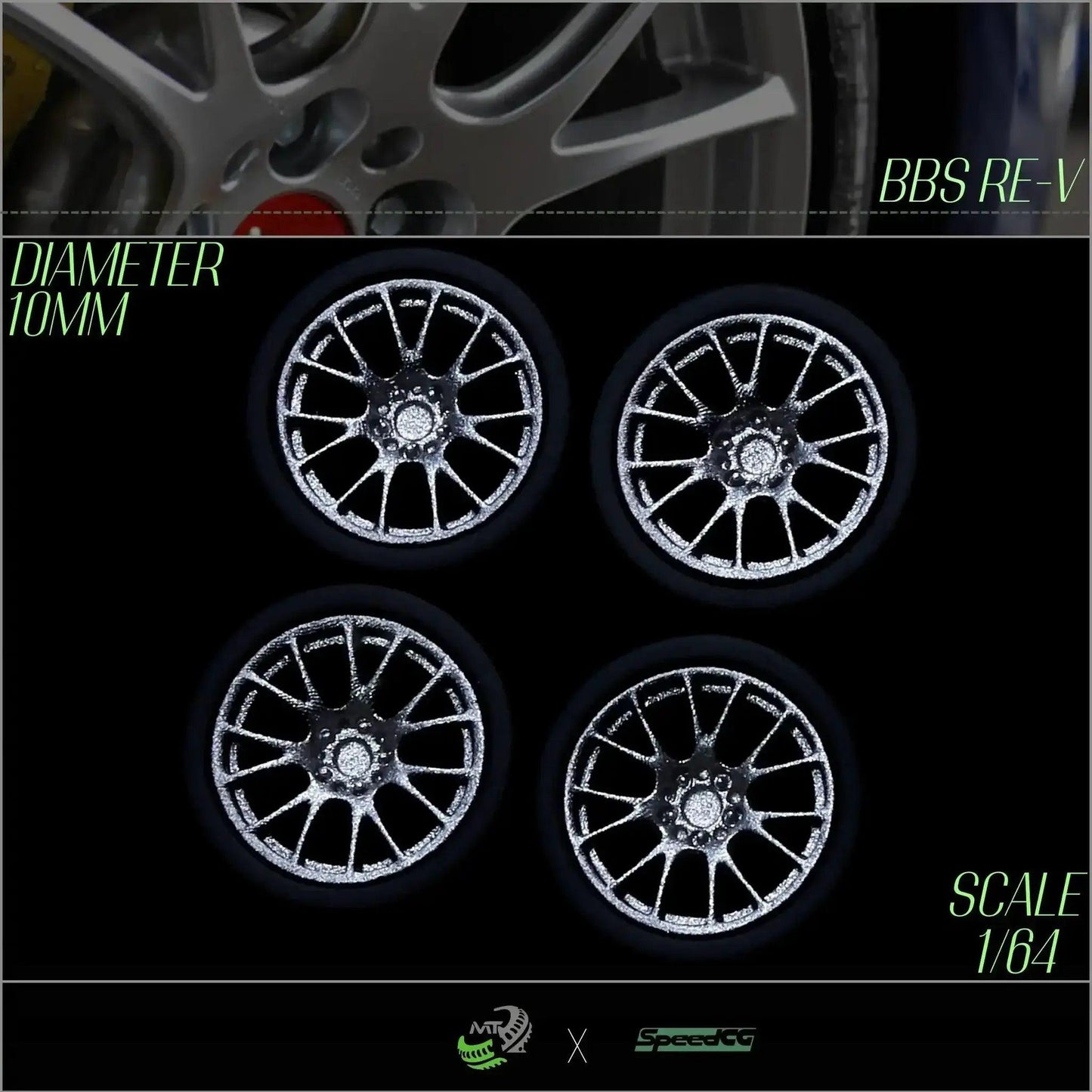  BBS RID One Sixty Four Diecast Wheels With Tires Authentic -  ToylandEU™
