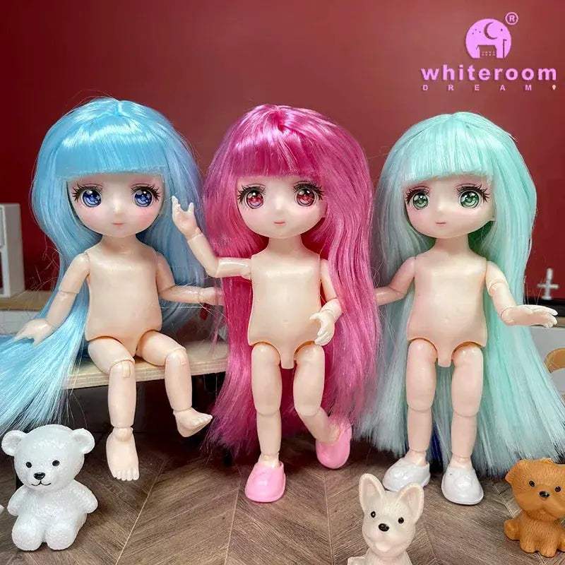 BJD Ball Jointed Doll 13 Joint Movable With Colored Eyes - ToylandEU