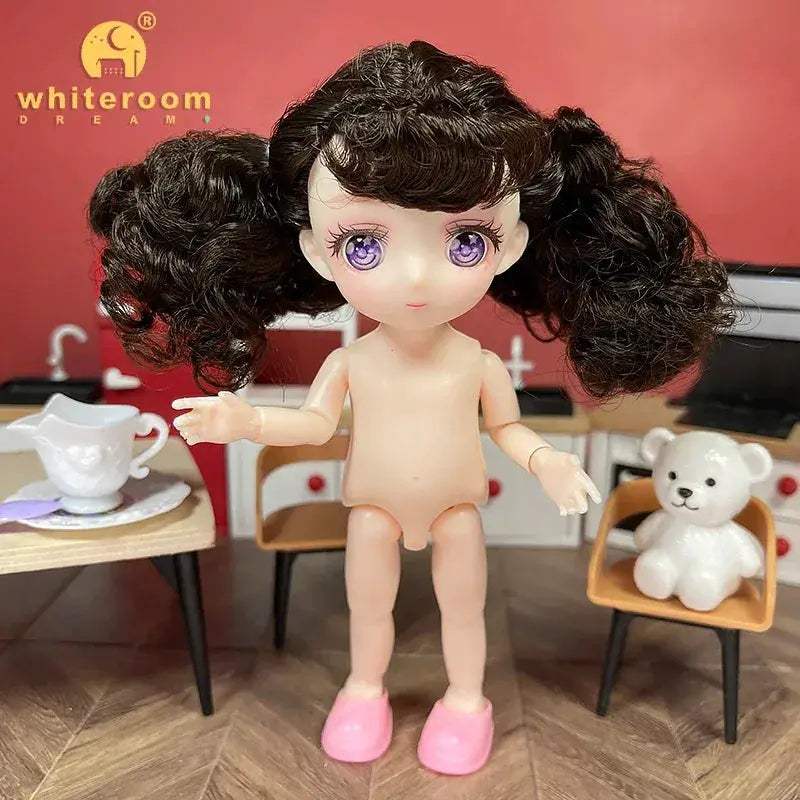 BJD Ball Jointed Doll 13 Joint Movable With Colored Eyes - ToylandEU