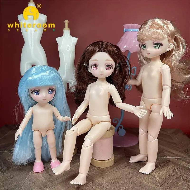 BJD Ball Jointed Doll 13 Joint Movable With Colored Eyes - ToylandEU