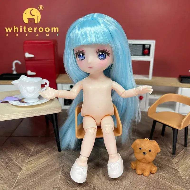 BJD Ball Jointed Doll 13 Joint Movable With Colored Eyes - ToylandEU