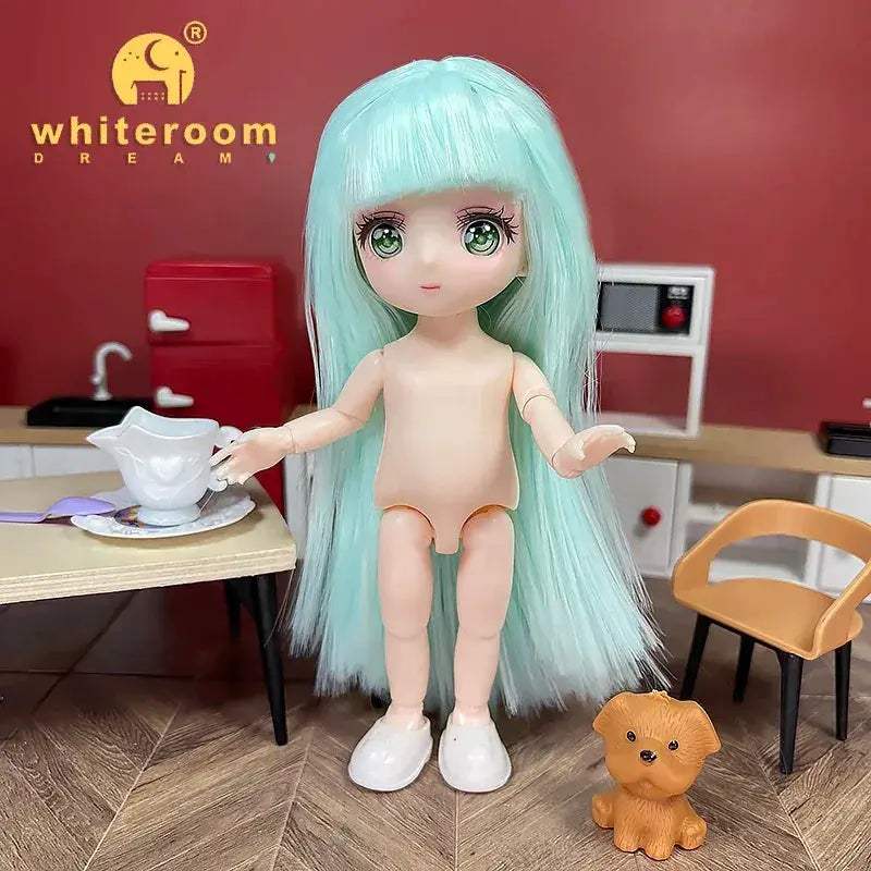BJD Ball Jointed Doll 13 Joint Movable With Colored Eyes - ToylandEU