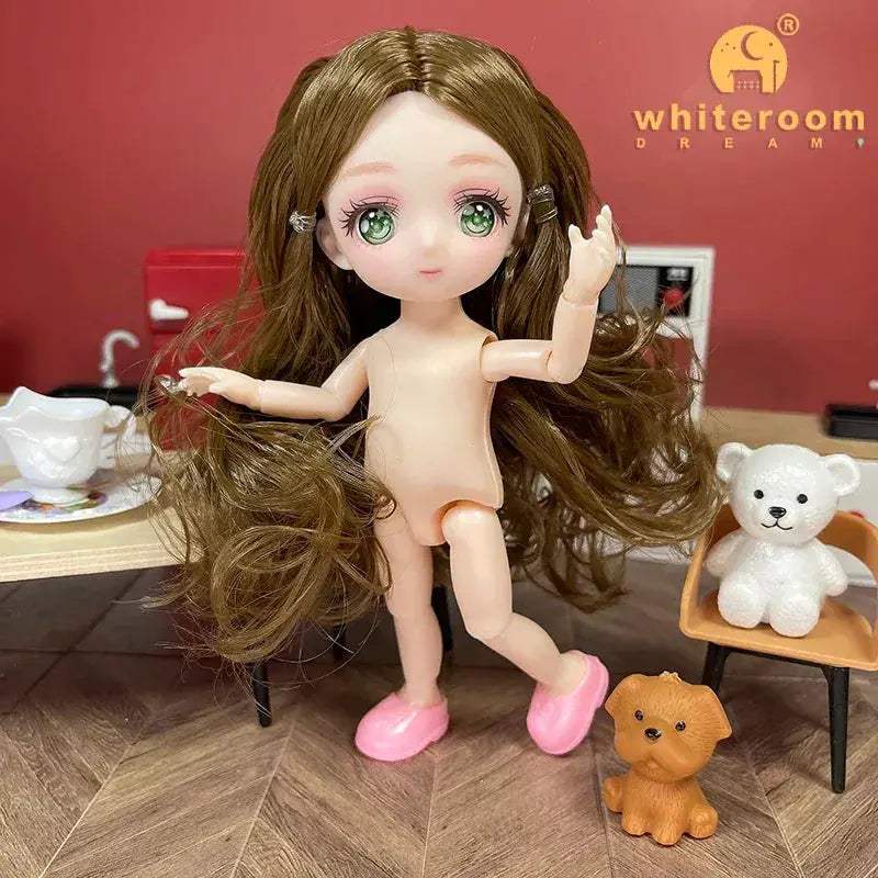 BJD Ball Jointed Doll 13 Joint Movable With Colored Eyes - ToylandEU