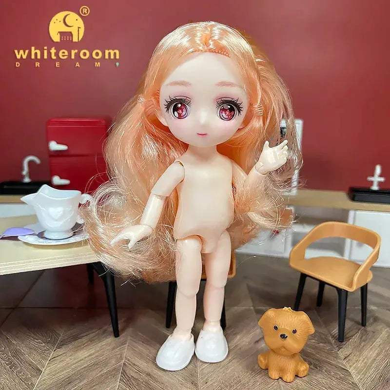 BJD Ball Jointed Doll 13 Joint Movable With Colored Eyes - ToylandEU
