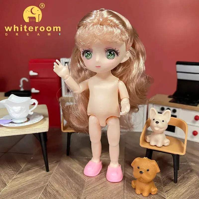 BJD Ball Jointed Doll 13 Joint Movable With Colored Eyes - ToylandEU