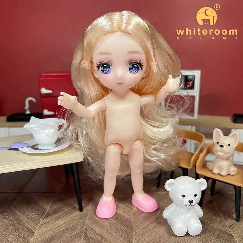 BJD Ball Jointed Doll 13 Joint Movable With Colored Eyes - ToylandEU