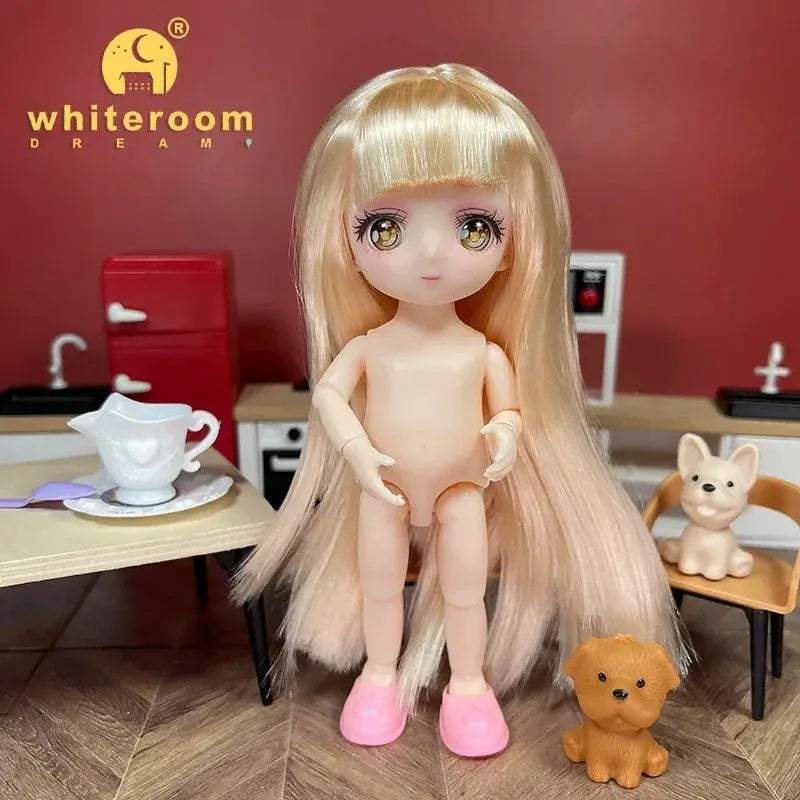 BJD Ball Jointed Doll 13 Joint Movable With Colored Eyes - ToylandEU