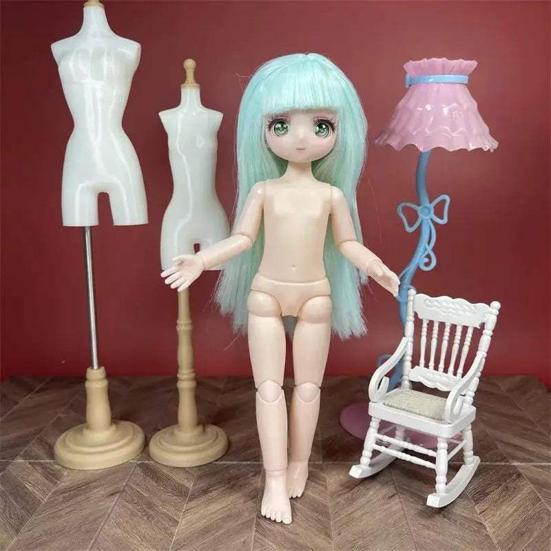 BJD Ball Jointed Doll 13 Joint Movable With Colored Eyes - ToylandEU