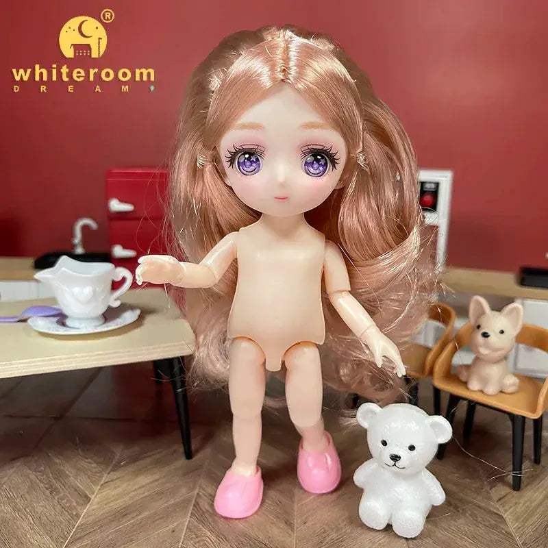 BJD Ball Jointed Doll 13 Joint Movable With Colored Eyes - ToylandEU