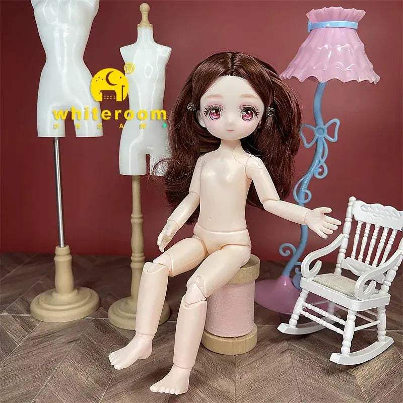 BJD Ball Jointed Doll 13 Joint Movable With Colored Eyes - ToylandEU