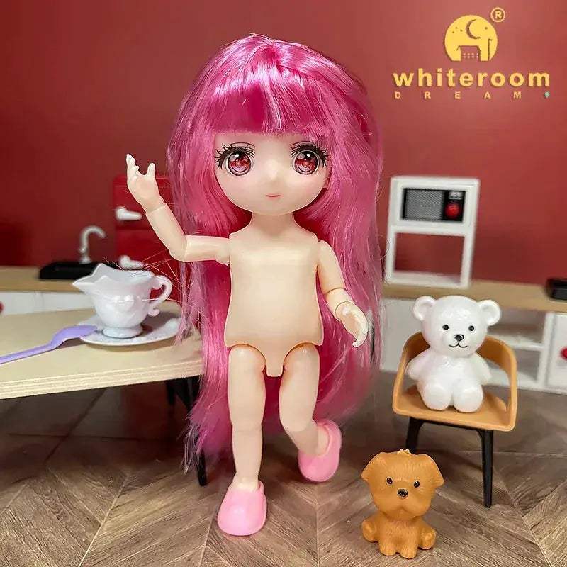 BJD Ball Jointed Doll 13 Joint Movable With Colored Eyes - ToylandEU