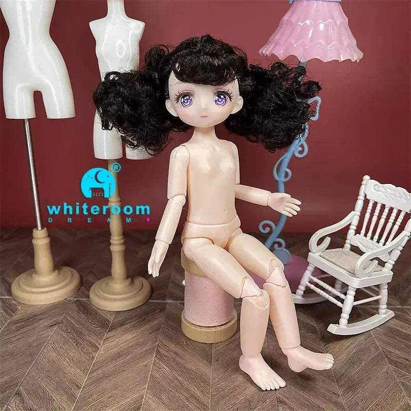 BJD Ball Jointed Doll 13 Joint Movable With Colored Eyes - ToylandEU
