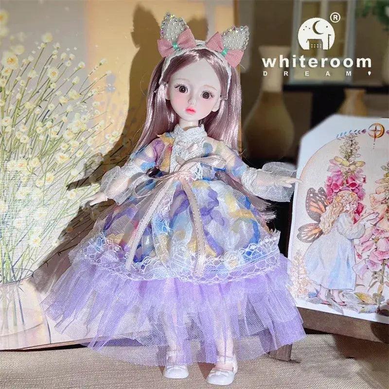  BJD Ball Jointed Doll 30cm Green Eyes Wedding Dress -  ToylandEU™