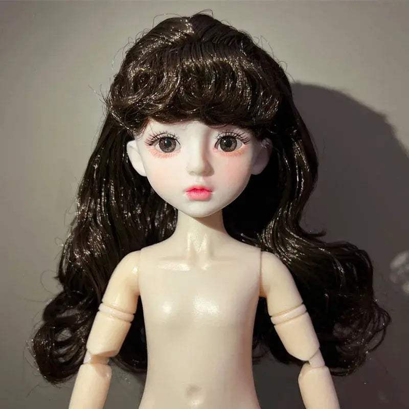 BJD Ball Jointed Doll 30cm Green Eyes With Wedding Dress - ToylandEU