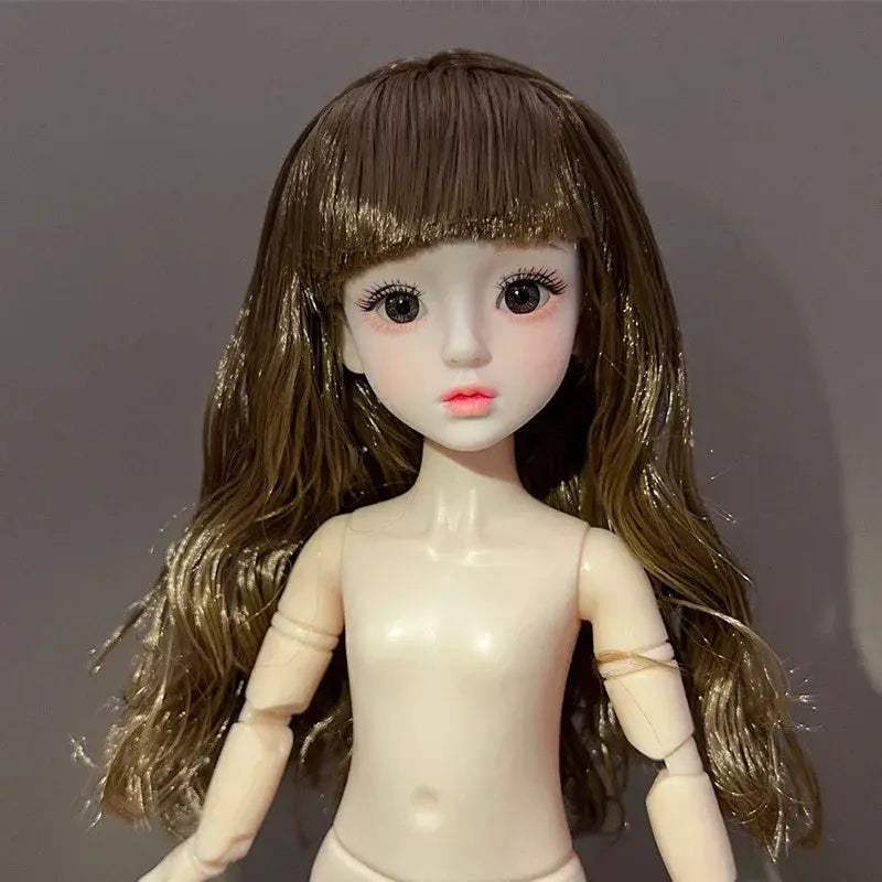 BJD Ball Jointed Doll 30cm Green Eyes With Wedding Dress - ToylandEU