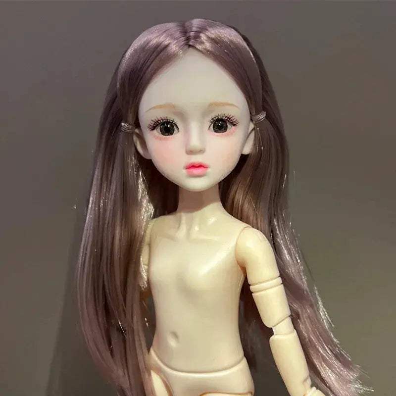 BJD Ball Jointed Doll 30cm Green Eyes With Wedding Dress - ToylandEU