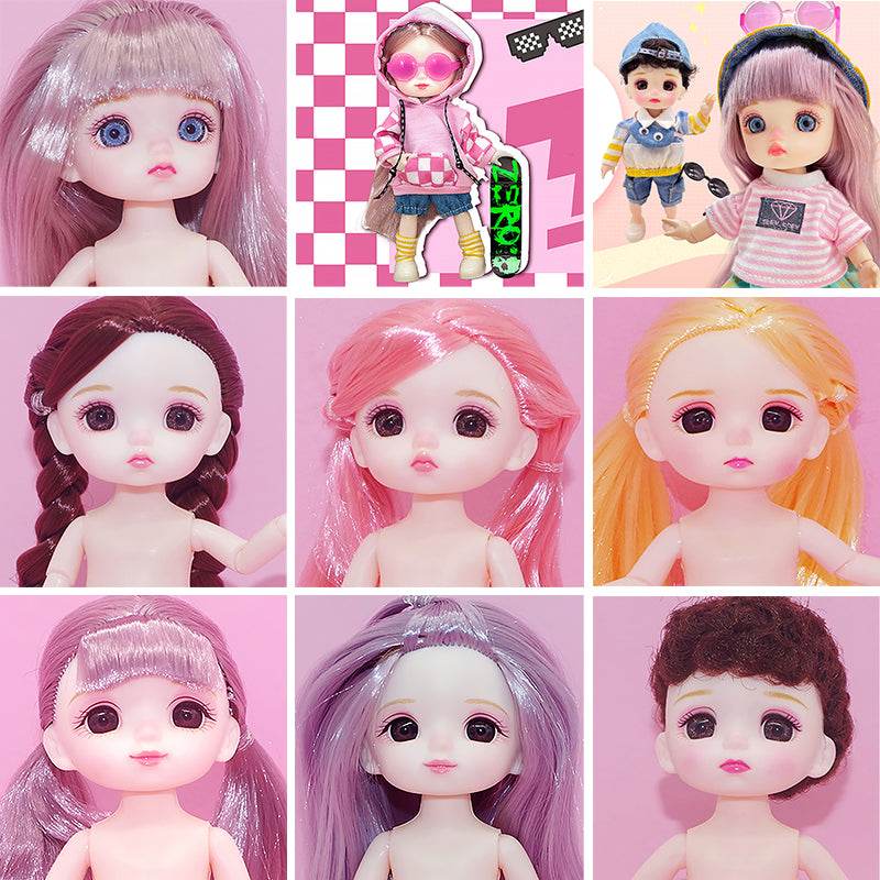 BJD Doll 1/12 16cm 6 Inch Jointed Baby Doll Fashion Gift - ToylandEU