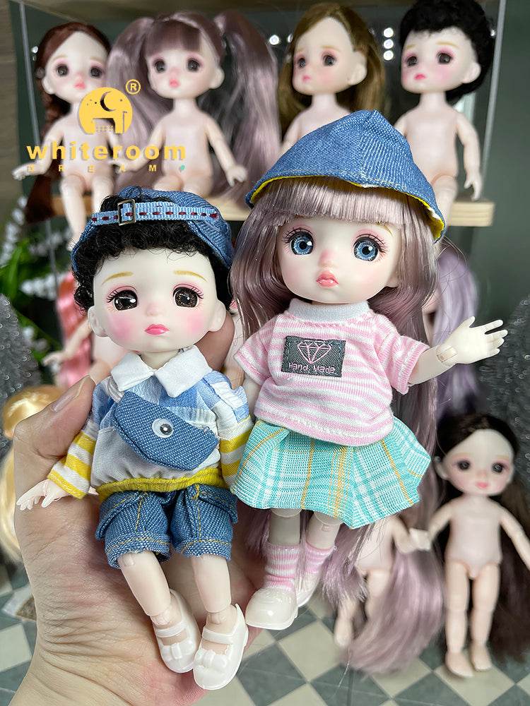 BJD Doll 1/12 16cm 6 Inch Jointed Baby Doll Fashion Gift - ToylandEU