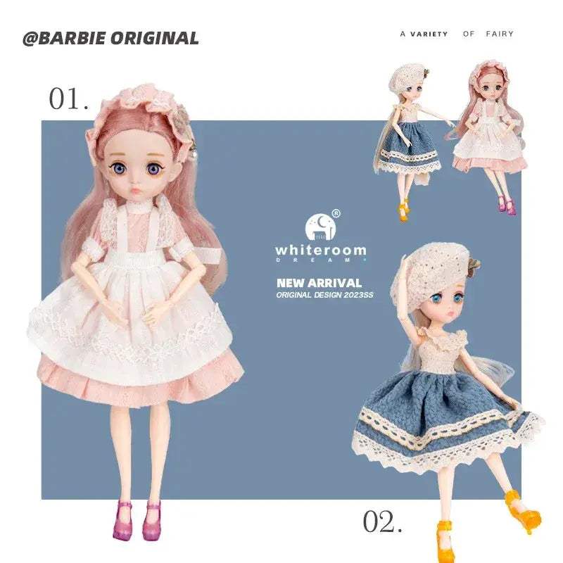 BJD Doll 26cm Movable Joints Fashion Princess Outfit - ToylandEU