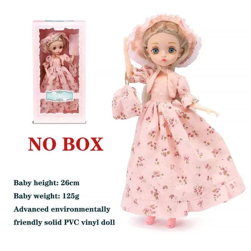 BJD Doll 26cm Movable Joints Fashion Princess Outfit - ToylandEU
