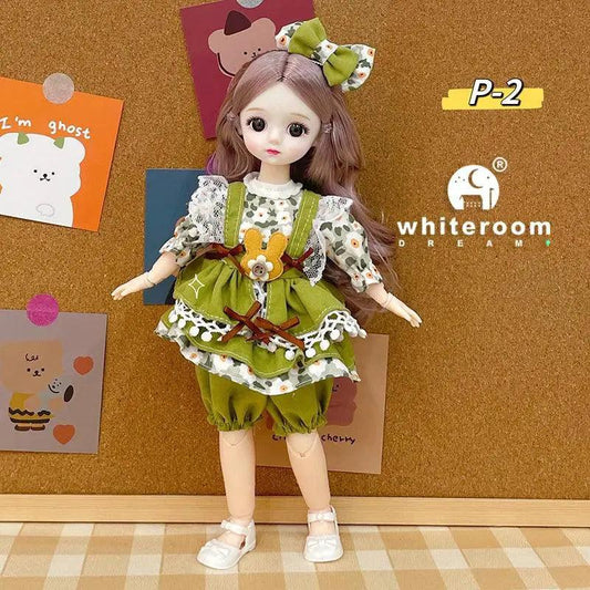  BJD Doll 30cm Exquisite Long Hair Lolita Dress -  ToylandEU™