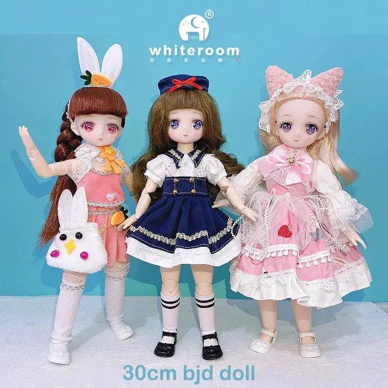  BJD Doll 30cm Lolita Princess Dress Up Toy Couture -  ToylandEU™