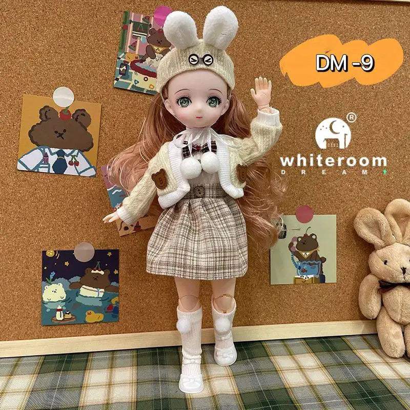 BJD Doll 30cm Long Hair Lolita Dress Gift For Girls - ToylandEU
