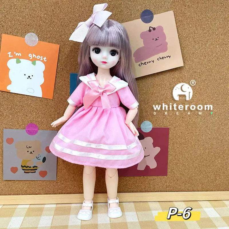 BJD Doll 30cm Long Hair Lolita Dress Gift For Girls - ToylandEU