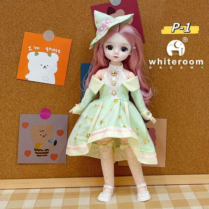 BJD Doll 30cm Long Hair Lolita Dress Gift For Girls - ToylandEU