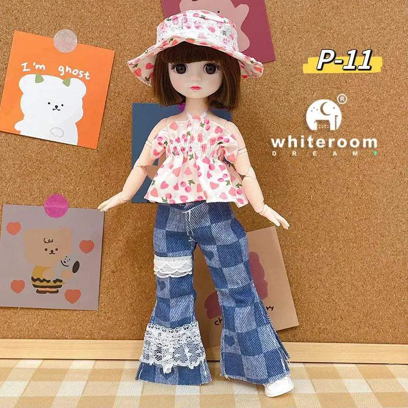 BJD Doll 30cm Long Hair Lolita Dress Gift For Girls - ToylandEU