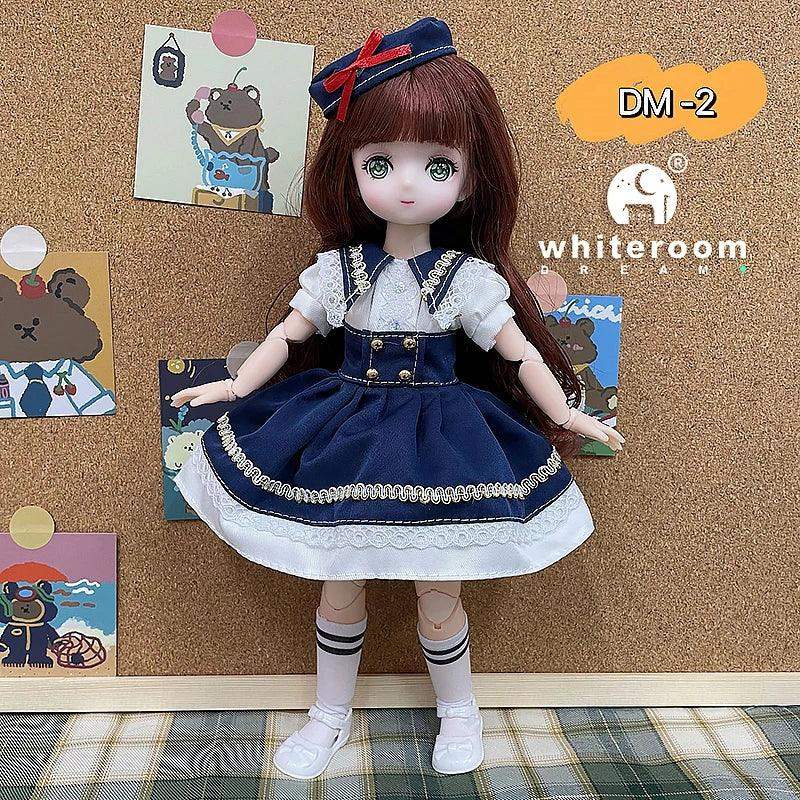BJD Doll 30cm Long Hair Lolita Dress Gift For Girls - ToylandEU